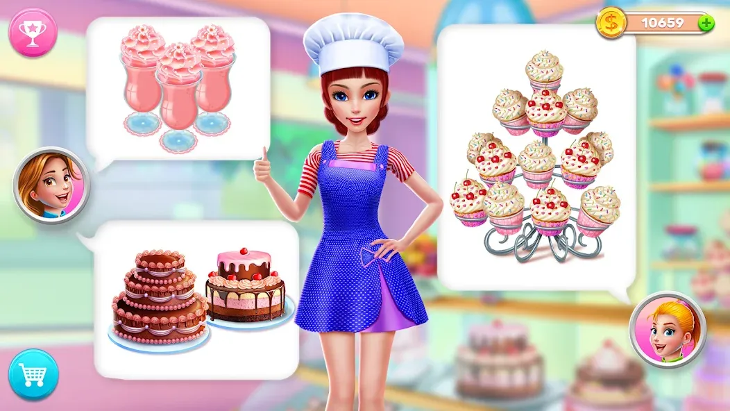 My Bakery Empire: Bake a Cake  [МОД Бесконечные монеты] Screenshot 4