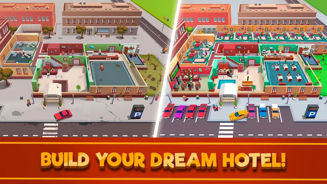 Hotel Empire Tycoon－Idle Game  [МОД Бесконечные монеты] Screenshot 1