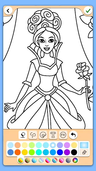 Coloring for girls and women  [МОД Unlimited Money] Screenshot 4