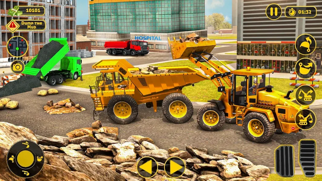 Construction Dump Truck Game (Конструкционный симулятор самосвала)  [МОД Бесконечные деньги] Screenshot 4