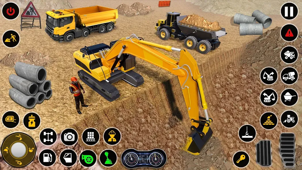 Construction Dump Truck Game (Конструкционный симулятор самосвала)  [МОД Бесконечные деньги] Screenshot 5