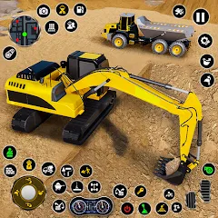 Скачать взломанную Construction Dump Truck Game (Конструкционный симулятор самосвала)  [МОД Бесконечные деньги] - стабильная версия apk на Андроид