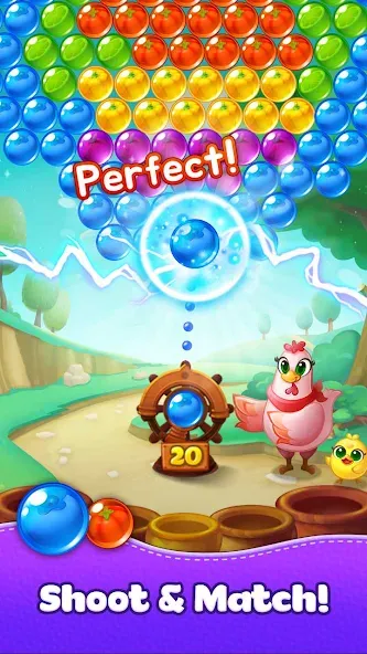 Bubble CoCo : Bubble Shooter (Бабл Коко)  [МОД Бесконечные деньги] Screenshot 1