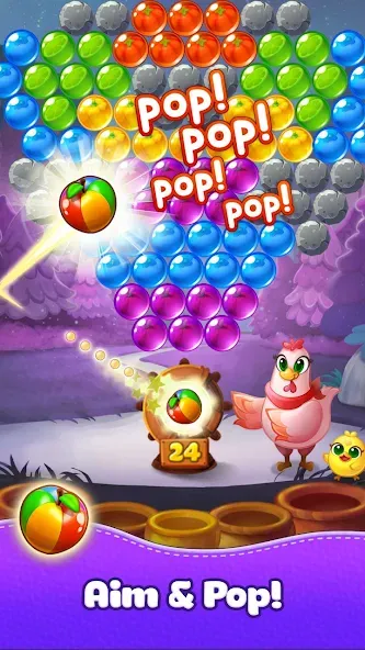 Bubble CoCo : Bubble Shooter (Бабл Коко)  [МОД Бесконечные деньги] Screenshot 2