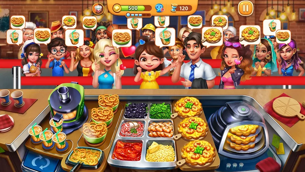 Cooking City - Cooking Games (Кукинг Сити)  [МОД Бесконечные монеты] Screenshot 2