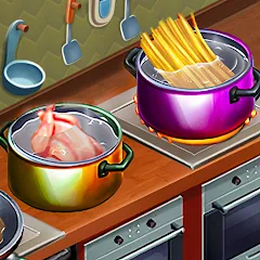 Взломанная Cooking Team: Restaurant Games  [МОД Меню] - последняя версия apk на Андроид