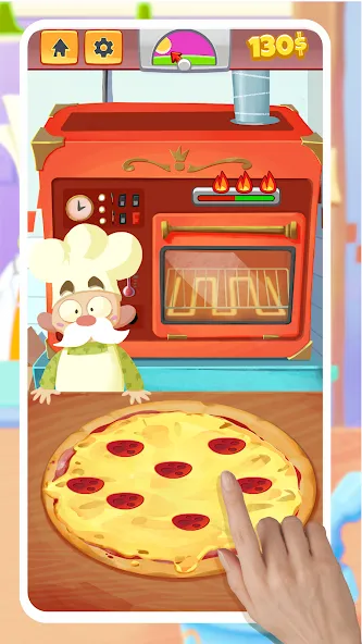 Pizza Maker - Cooking Games (Пицца Мейкер)  [МОД Бесконечные деньги] Screenshot 1