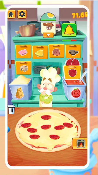 Pizza Maker - Cooking Games (Пицца Мейкер)  [МОД Бесконечные деньги] Screenshot 2