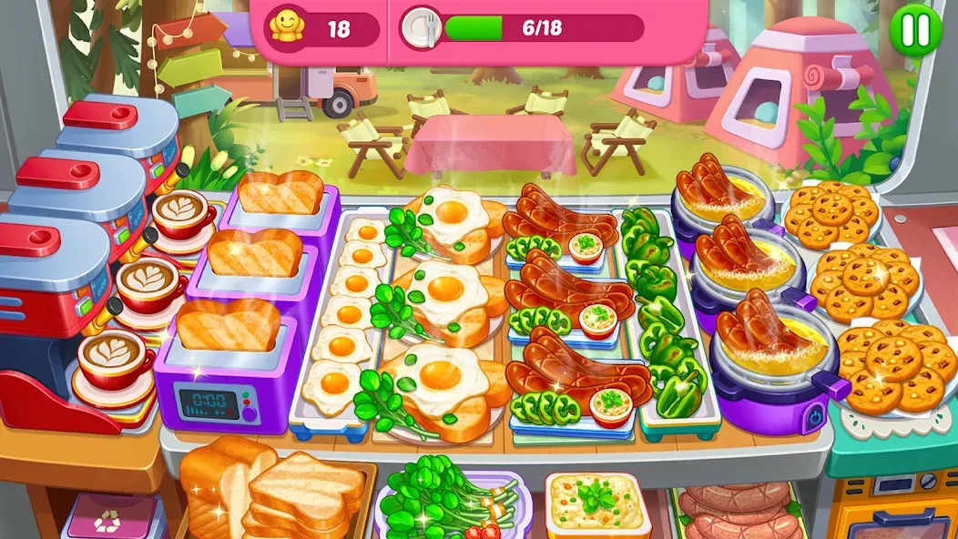 Crazy Cooking Diner: Chef Game (Крейзи кукинг дайнер)  [МОД Много денег] Screenshot 3