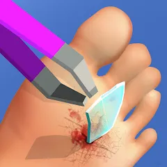 Взломанная Foot Clinic - ASMR Feet Care (Фут Клиник)  [МОД Много денег] - полная версия apk на Андроид