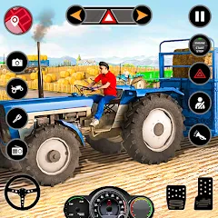 Взломанная Tractor Simulator Farm Games (Фарминг игры)  [МОД Меню] - полная версия apk на Андроид