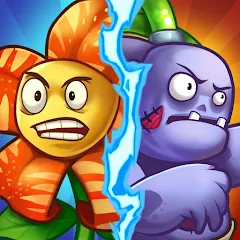 Взломанная Zombie Defense - Plants War (Зомби Дефенс)  [МОД Много монет] - стабильная версия apk на Андроид