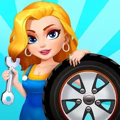 Взломанная Car Fix Inc - Mechanic Garage (Кар Фикс Инк)  [МОД Unlimited Money] - последняя версия apk на Андроид