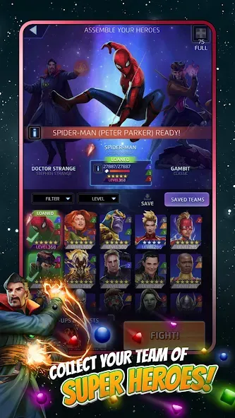 MARVEL Puzzle Quest: Hero RPG (Марвел Пазл Квест)  [МОД Все открыто] Screenshot 2