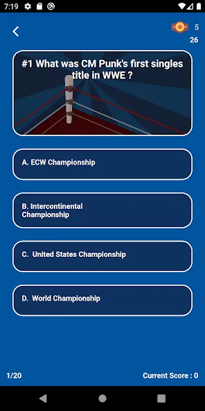 World Wrestling Trivia (Уорлд Рестлинг Тривия)  [МОД Unlimited Money] Screenshot 4