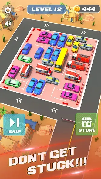 Unblock It Car Puzzle Game (Паркинг Джам Разблокировать)  [МОД Бесконечные деньги] Screenshot 4