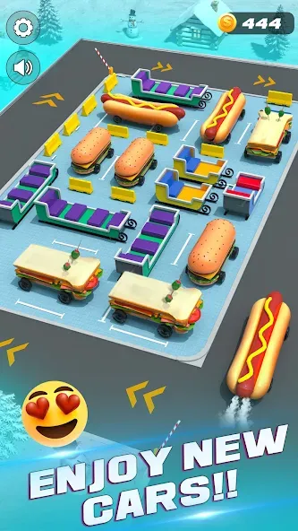 Unblock It Car Puzzle Game (Паркинг Джам Разблокировать)  [МОД Бесконечные деньги] Screenshot 5