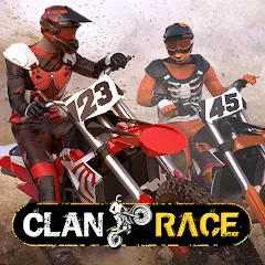 Скачать взломанную Clan Race: PVP Motocross races (Клан Рейс)  [МОД Бесконечные монеты] - последняя версия apk на Андроид