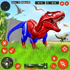 Скачать взломанную Real Dino Hunter 3D Gun Games (Уайлд Динозавр Хантер Ган Геймс)  [МОД Бесконечные деньги] - стабильная версия apk на Андроид