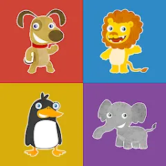 Скачать взломанную Animals memory game for kids  [МОД Много монет] - стабильная версия apk на Андроид