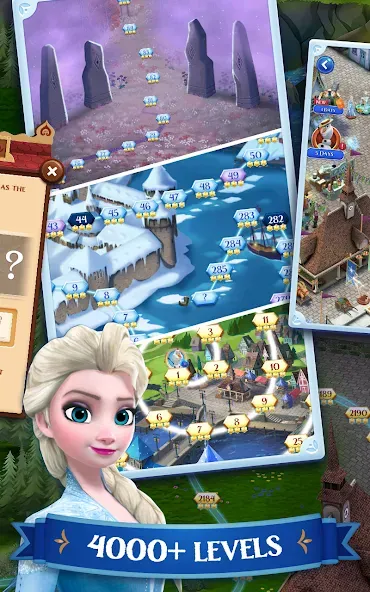 Disney Frozen Free Fall Games  [МОД Unlocked] Screenshot 3