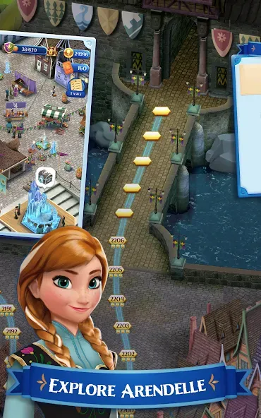 Disney Frozen Free Fall Games  [МОД Unlocked] Screenshot 4