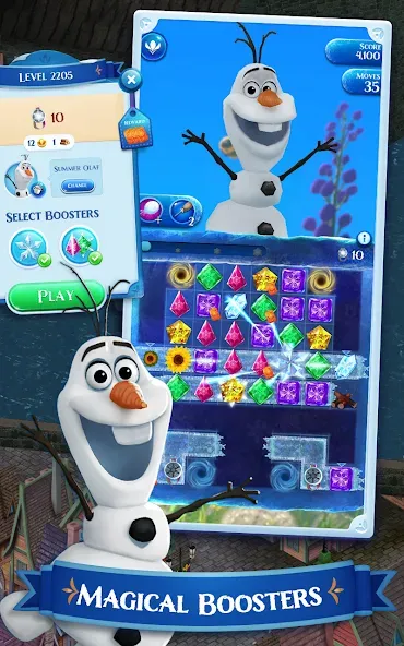 Disney Frozen Free Fall Games  [МОД Unlocked] Screenshot 5