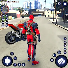 Взломанная Miami Rope Hero Spider Game 2  [МОД Бесконечные деньги] - стабильная версия apk на Андроид