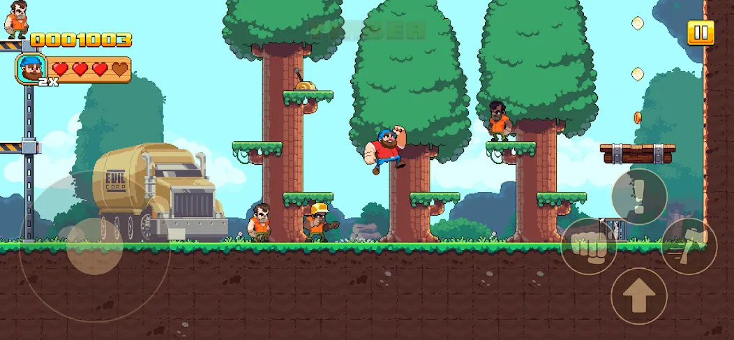 Timberman The Big Adventure (Тимбермен Большое Приключение)  [МОД Бесконечные деньги] Screenshot 2