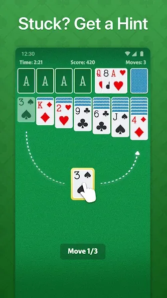 Solitaire - Classic Card Game (Солитер)  [МОД Menu] Screenshot 4