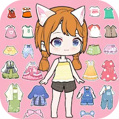 Скачать взлом YOYO Doll Anime Dress Up Game (ЙОЙО)  [МОД Много монет] - полная версия apk на Андроид