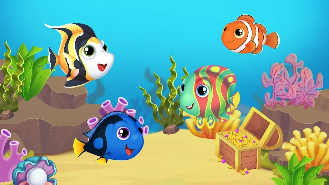 Baby Aquarium - Fish game  [МОД Mega Pack] Screenshot 1