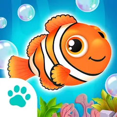 Скачать взломанную Baby Aquarium - Fish game  [МОД Mega Pack] - последняя версия apk на Андроид