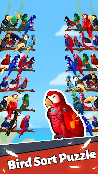 Bird Puzzle - Color Game  [МОД Много монет] Screenshot 3