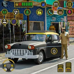 Взлом Indian Taxi Simulator car Game (Индийский такси симулятор автомобиля Игра)  [МОД Бесконечные монеты] - стабильная версия apk на Андроид