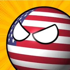 Взломанная e-Sim Countryball Be President  [МОД Бесконечные деньги] - полная версия apk на Андроид