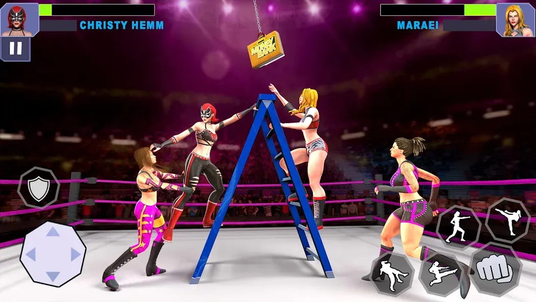 Bad Girls Wrestling Game  [МОД Много денег] Screenshot 3