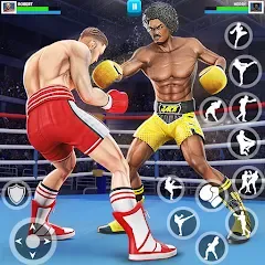 Взломанная Punch Boxing Game: Ninja Fight  [МОД Mega Pack] - полная версия apk на Андроид