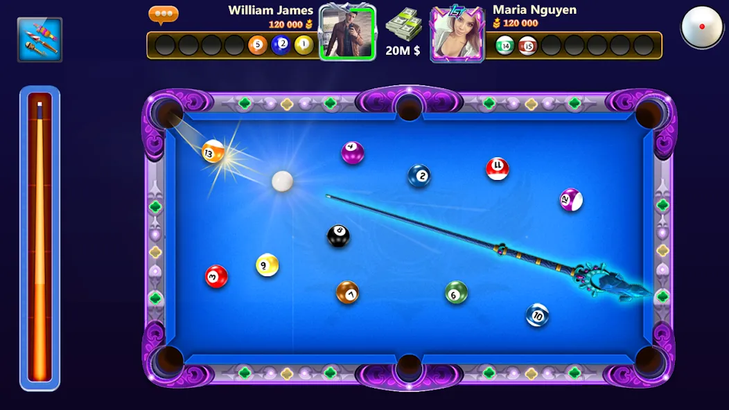 8 Ball Offline - Billiard Pool (Шар Оффлайн)  [МОД Бесконечные монеты] Screenshot 2