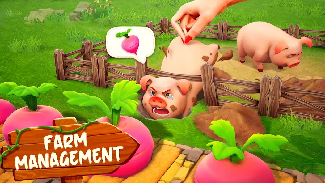 Family Farm Adventure (Семейное фермерское приключение)  [МОД Бесконечные деньги] Screenshot 4