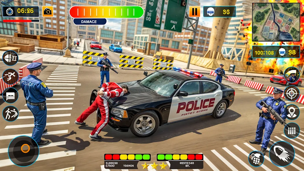 US Police Shooting Crime City  [МОД Menu] Screenshot 3