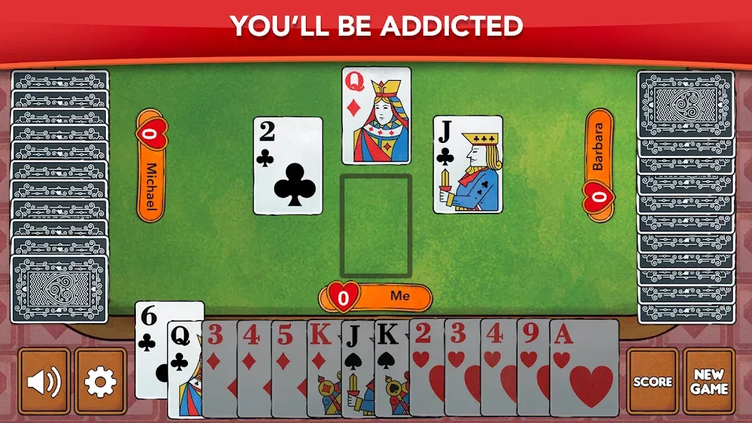 Hearts - Card Game Classic (Хартс)  [МОД Много монет] Screenshot 5