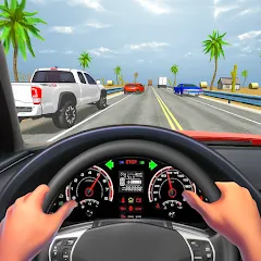 Скачать взломанную Traffic Racing In Car Driving (Трафик Рейсинг Ин Кар Драйвинг)  [МОД Menu] - последняя версия apk на Андроид