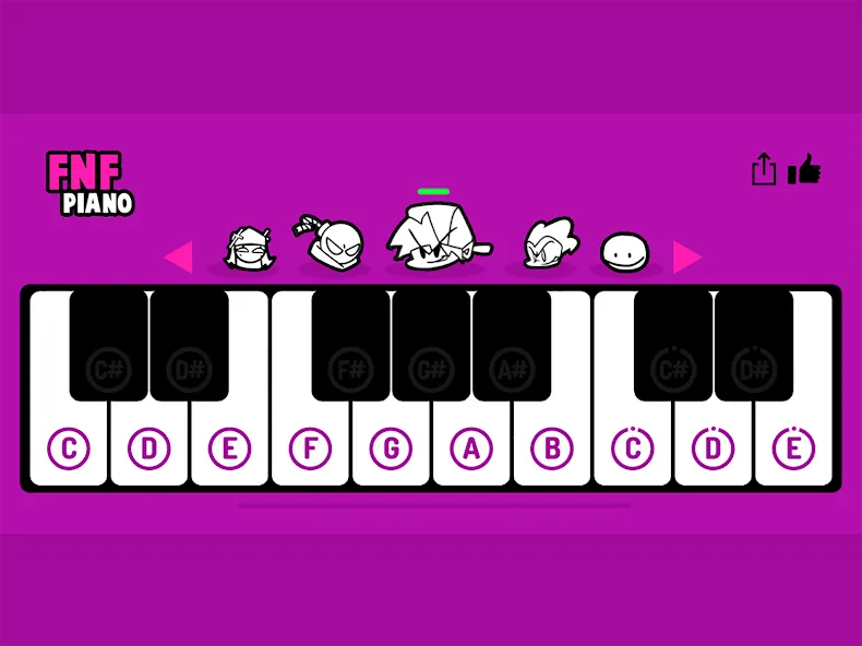 FNF Piano (ФНФ Пиано)  [МОД Unlimited Money] Screenshot 4