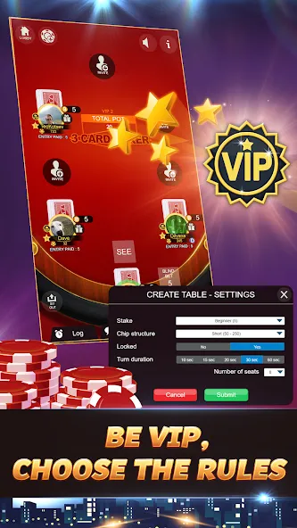 Svara - 3 Card Poker Card Game  [МОД Unlimited Money] Screenshot 4