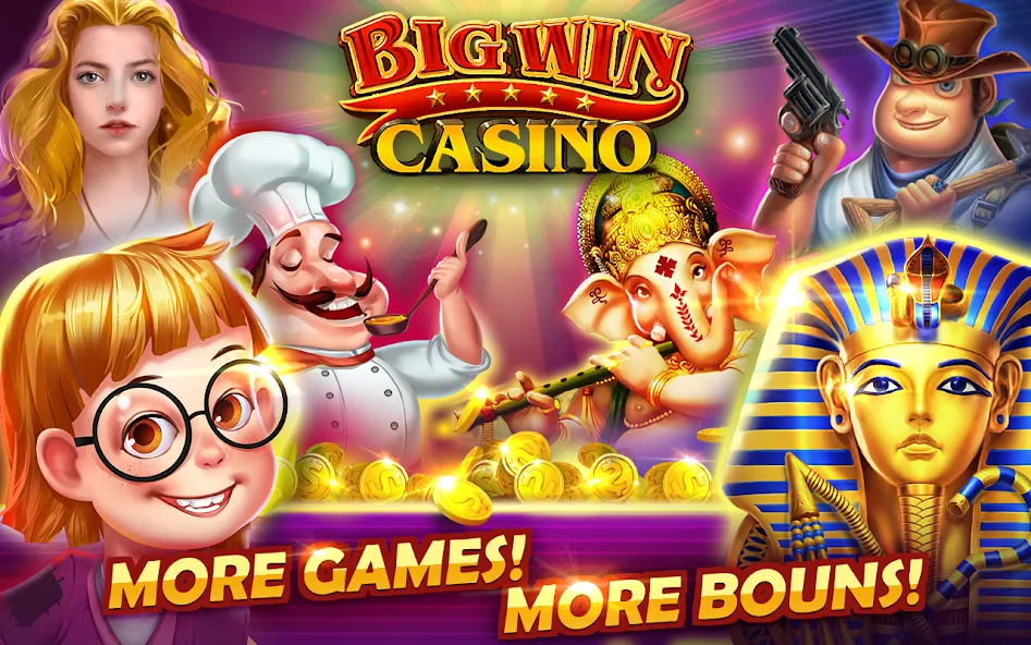 Big Win - Slots Casino™ (Биг Вин)  [МОД Много денег] Screenshot 1