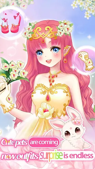 Dream Flower Dressup  [МОД Menu] Screenshot 1