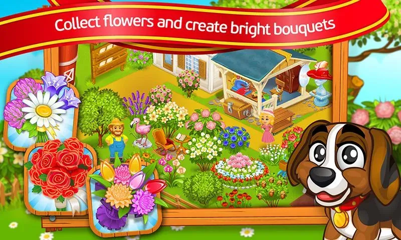 Farm Town: Cartoon Story  [МОД Много денег] Screenshot 3