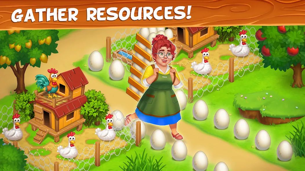 Farm Town - Family Farming Day (Фарм Таун)  [МОД Бесконечные монеты] Screenshot 3