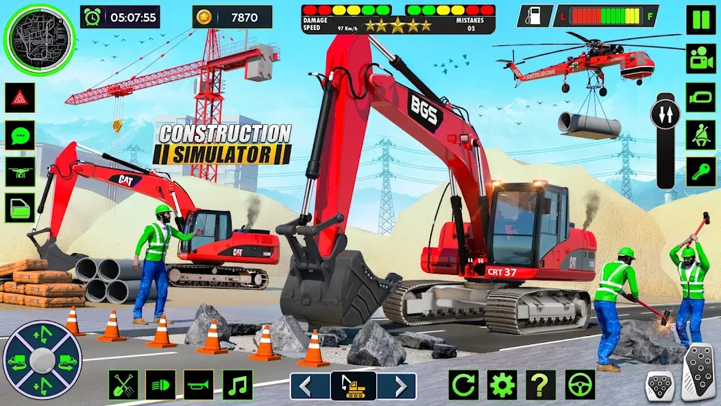 Real Road Construction Games (Реал Роад Конструкшн Геймс)  [МОД Много денег] Screenshot 5